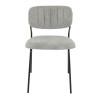 Chaises de restaurant en tissu Sileone (lot de 2)