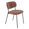 Chaises de restaurant en tissu Sileone (lot de 2)