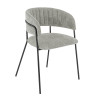 Fauteuils de restaurant en tissu Sileone (lot de 2)