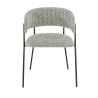 Fauteuils de restaurant en tissu Sileone (lot de 2)