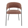 Fauteuils de restaurant en tissu Sileone (lot de 2)