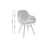 Fauteuils de brasserie en simili Mickaela (lot de 2)