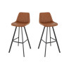 Tabourets de bistrot en simili Jacky (lot de 2)