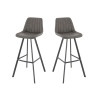 Tabourets de bistrot en simili Jacky (lot de 2)