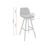 Tabourets de bistrot en simili Jacky (lot de 2)