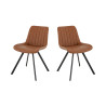 Chaises de bistrot en simili Jacky (lot de 2)