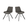 Chaises de bistrot en simili Jacky (lot de 2)