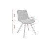 Chaises de bistrot en simili Jacky (lot de 2)