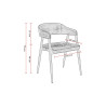 Fauteuils de bistrot en simili marron Monika (lot de 2)