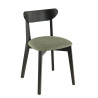 Chaises de bistrot hêtre et tissu Katarina (lot de 2)