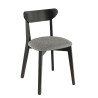 Chaises de bistrot hêtre et tissu Katarina (lot de 2)