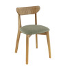 Chaises de bistrot hêtre et tissu Katarina (lot de 2)