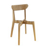 Chaises de bistrot hêtre et tissu Katarina (lot de 2)