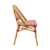 Chaise de brasserie empilable d'extérieur en tressage Louise