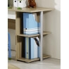 Chambre enfant contemporaine coloris chêne clair/blanc Ronco