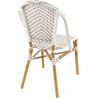 Chaise de bistrot empilable d'extérieur en tressage Soron