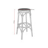 Tabouret de bar d'extérieur en tressage Soron