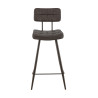 Tabouret de brasserie en simili H65 Maurine (lot de 2)