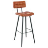 Tabouret de brasserie en simili H79 Maurine (lot de 2)