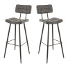 Tabouret de brasserie en simili H79 Maurine (lot de 2)