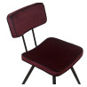 Chaise de bistrot en velours Maurine (lot de 2)