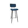 Tabouret de bistrot en velours Maurine (lot de 2)