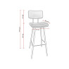 Tabouret de bistrot en velours Maurine (lot de 2)