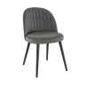 Chaise de restaurant en velours Erika (lot de 2)
