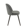 Chaise de restaurant en velours Erika (lot de 2)