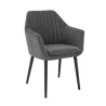 Fauteuil de restaurant en velours Erika (lot de 2)