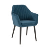 Fauteuil de restaurant en velours Erika (lot de 2)