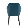 Fauteuil de restaurant en velours Erika (lot de 2)