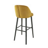 Tabouret de bistrot en velours Olga