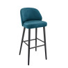 Tabouret de bistrot en velours Olga