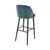 Tabouret de bistrot en velours Olga