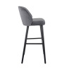 Tabouret de bistrot en velours Olga