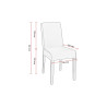 Chaise de restaurant hêtre massif et simili Clarisse (lot de 2)