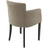 Fauteuil de brasserie hêtre massif et tissu Maddie