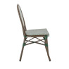 Chaise de bistrot empilable pour terrasse en textilène Paty
