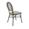 Chaise de bistrot empilable pour terrasse en textilène Paty