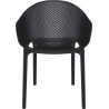 Fauteuil de restaurant empilable en fibre de verre Skyla (lot de 4)