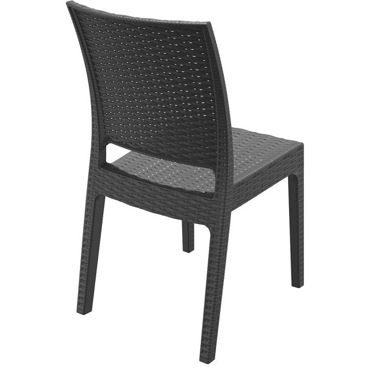 Chaise Extérieur Empilable METRO Professional – Polypropylène Blanc – Bistrot Jardin Terrasse Restaurant