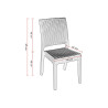 Chaise de bistrot empilable d'extérieur en polypropylène Jarie