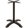 Pied de table d'extérieur en métal noir H 73 cm Bacchus