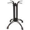 Pied de table carré d'extérieur en métal noir H 70 cm Ebbane