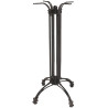 Pied de table carré d'extérieur en métal noir H 108 cm Ebbane