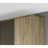 Chambre adulte contemporaine chêne clair/gris Fairmont