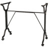 Pied de table brasserie 82x38 en métal noir Ruben