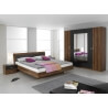 Chambre adulte contemporaine coloris prunier/gris Reveries