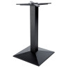 Pied de table de brasserie 43x43 en métal noir Rosane